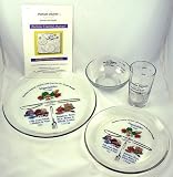 Portion Doctor 4 Piece Portion Control Kit- Glass, Color