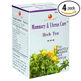 Health King  Mammary & Uterus Care Herb Tea, Teabags, 20-Count Box (Pack of 4)
