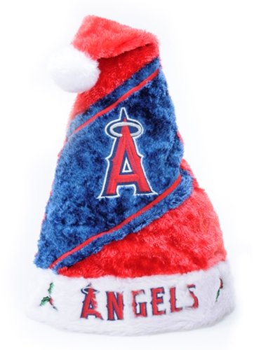 Los Angeles Angels MLB Colorblock Himo Plush Santa Hat