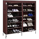 Homdox Portable Shoe Storage Cabinet Space Saving Shoe Tower Rack Organizer