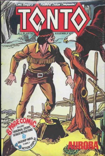 Aurora Tonto Model Kit Comic Scenes w/ Comic - Original 1974