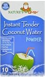 Nature's Guru Natural Instant Tender Coconut Water Powder,  10-Count Packages (Pack of 4)