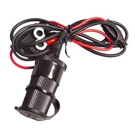 UltimateAddons 12v DC Motorcycle Waterproof Hard-Wire Socket Accessory with 1 Metre Loom