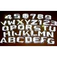 Iced Out Swarovski Crystal Emblems Letters & Numbers