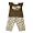 B.T. Kids - Toddler Girls 2-Piece Short Sleeved Pajama Set, Brown, Tan (Size 4T)