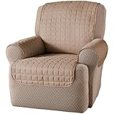Innovative Textile Solutions Microfiber Wing Recliner Protector, Natural