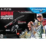 ps3 move Rapala Pro Bass Fishing with Rod Peripheral Video Game ps3 move