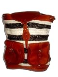Genuine Leather and Wool Backpack Shoulder Bag Handbag Purse LBP_MULTISTRIPWL_SM3