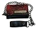 WAL83 Tool Red Face Parabola Trifold Leather Wallet With Chain