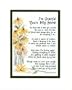 "I'm Grateful You're My Friend" Touching 8x10 Poem, Double-matted in White Over Green and Enhanced with Watercolor Graphics. A Gift For A Friend.