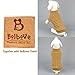 Bolbove Cable Knit Turtleneck Sweater for Small Dogs & Cats Knitwear Cold Weather Outfit (Brown, Medium)