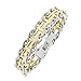 Amazon Collection Men's Stainless Steel Railroad Bracelet
