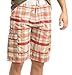 Marx & Dutch Mens Belted Cargo Plaid Multipocket Shorts