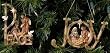 Set of 6 Fontanini Peace and Joy Holy Family Christmas Nativity Ornaments #56319
