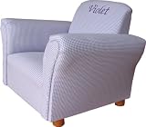 Personalized Upholstered Children Original Chair - Gingham