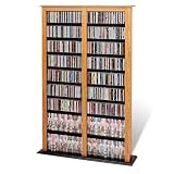 Oak/Black Double-Width Barrister Tower