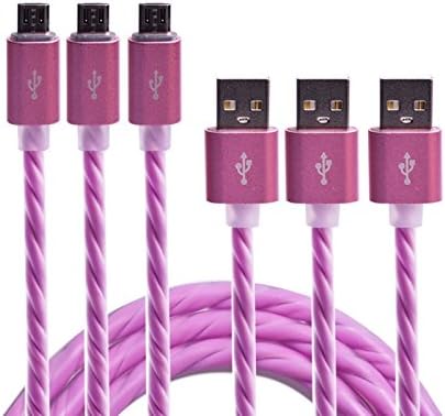Micro USB Cable, Weiup [3-Pack] 3Ft 1M Durable TPE High Speed USB 2.0 A Male to Micro B Charger Cable For Samsung Galaxy S6 Edge/Tab4, HTC One M8, LG G4, and More, Purple