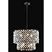 Jojospring Antique Black 8-Light Double Round Crystal Chandelier
