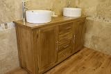 Light Oak Bathroom Vanity Unit 013A