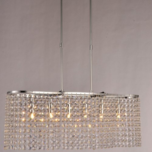 Comtemporary 6 Light Crystal Chandeliers with G9 Bulb Base Holiday