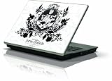 Skinit Protective Skin (Fits Latest Generic 10 Laptop/Netbook/Notebook); New Moon - Black and White Cullen Crest