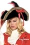 Leg Avenue Unisex - Adult Pirate Hat With Ribbons, Black, One Size