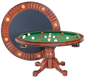 Amazon.com : 3 in 1 Game Table - Round 54" Bumper Pool, Poker & Dining