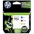 HP 951 Cyan, Magenta & Yellow Original Ink Cartridges, 3 pack (CR314FN)