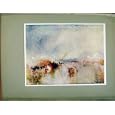 PLATE XLVII BURNING OF THE SHIPS TURNERS PRINT c1925