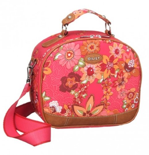 Oilily Summer Garden Round Beauty Case Coral O-CLY-1854, Damen , rot, (coral )
