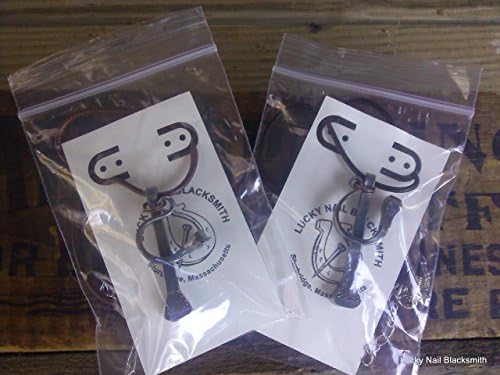 Horse Shoe and Nail Necklace on Black or Brown leather cord