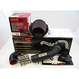 00-05 Mitsubishi Eclipse V6 HPS Short Ram Air Intake System Kit Wrinkle Black 01 02... 