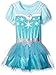 Disney Girls' Frozen Dress with Glitter Tulle and Bow