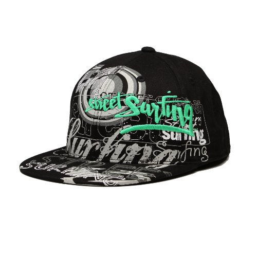 Streetsurfing Herren Ventura Hat, Black/ Green, 18,1cm bis 19,4cm, L/XL, C2205 Preisvergleich