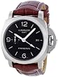 Panerai Men's PAM00320 Luminor 1950 3-Days Automatic GMT Black Dial Watch by Panerai