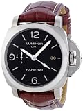 Panerai Men's PAM00320 Luminor 1950 3-Days Automatic GMT Black Dial Watch