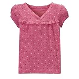 Toddler Girls' Cherokee Print Top - Coral Burst