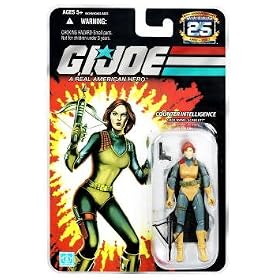 G.I. JOE Hasbro 25th Anniversary 3 3 4 Wave 4 Action Figure Scarlett [Counter Intelligence] by Hasbro