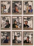 1992 Leaf Studio Portrait (10) Card Lot (Nolan Ryan) (George Brett) (Kirby Puckett) (Cal Ripken Jr.) (Frank Thomas) (Robin Yount) (Paul Molitor) (Randy Johnson) (Tom Glavine) (Darry Strawberry)