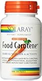 Solaray Food Carotene Capsules, 10000IU, 100 Count