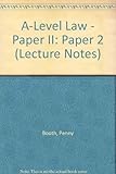 'A' level law - paper II