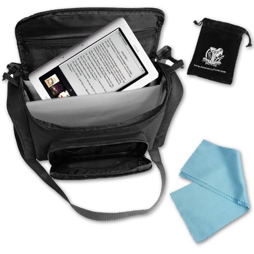 Deluxe Carrying Case for Barnes&Noble nook ***Includes Blower Cleaning Brush & Micro Fiber Cloth***