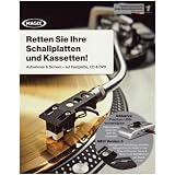 Magix Retten Sie Ihre Schallplatten und Kassetten!, Version 3, 1 CD-ROM Aufnehmen und Sichern - auf Festplatte, CD & DVD. F�r Windows XP/Vista/7. Inklusive Premium-USB-Vorverst�rker. Plattenspieler direkt mit dem PC verbindenvon "K�nig, Ditzingen"