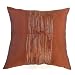 Stunning Handmade Cushion Cover / Pillow Sham With Silky Rust Brown-Black Fusion Filigree Detail