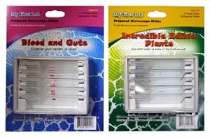 My First Lab Prepared Slide Sets - Blood & Guts and Incredible Edible Plants (Pack of 2)