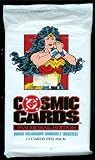 : 1991 DC Cosmic Cards SuperHero Trading Cards (12 cards per pack)- Superman, Batman, Green Lantern, Hawkman, and other legendary DC characters!