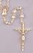 Wedding Rosary - 6mm Round Crystal Beads w/ Filigree Caps - 23" Gold Plated - IMPORTED FROM ITALY - Boxed