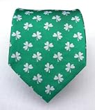 100% Silk Woven Kelly Green St. Patricks Day Tie