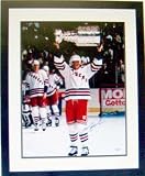 Mark Messier Autographed/Hand Signed 16x20 photo (New York Rangers Holding the 1994 Stanley Cup over