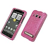 Hot Pink Bling Diamond Design Snap-On Cover Case for Sprint HTC EVO 4G